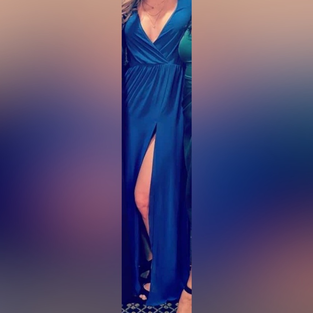 Lulu's Blue Maxi Dress